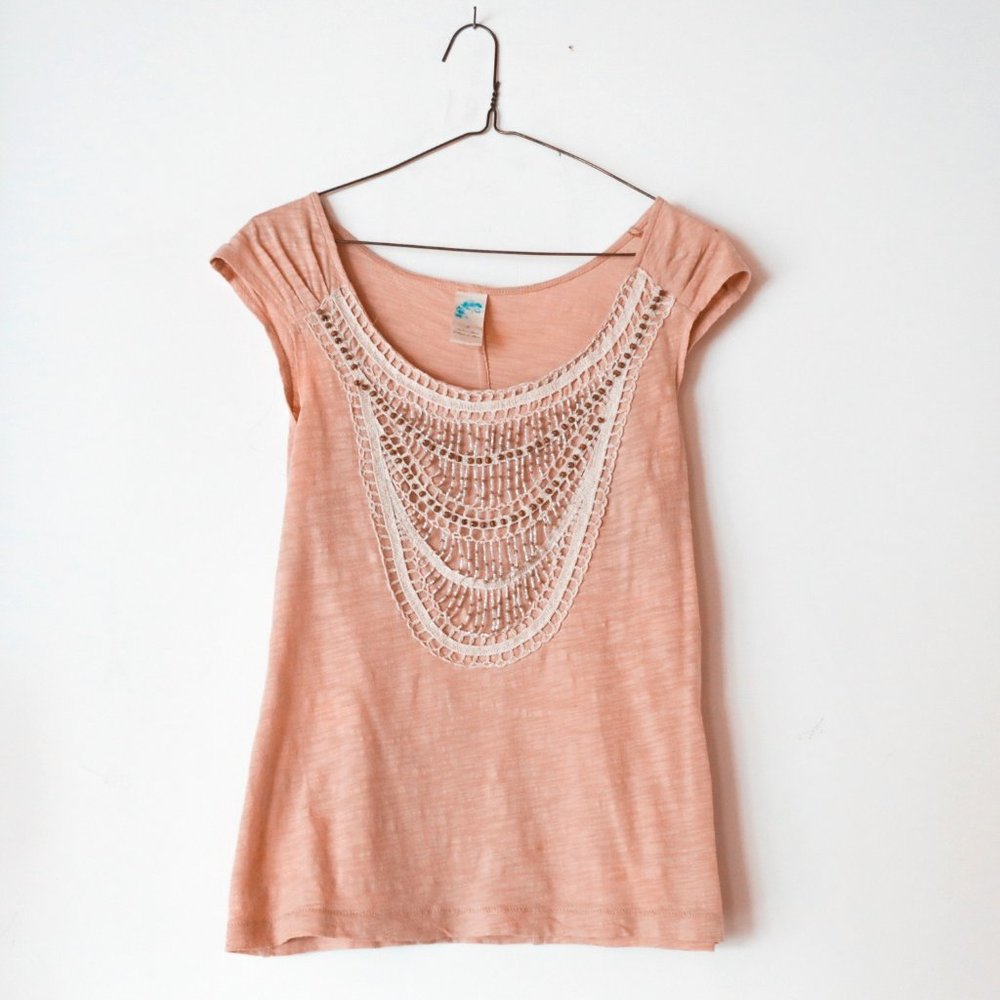 Anthropologie Beaded Top